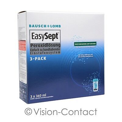 Easysept 3-pack 3 X 360ml Pflegemittel Peroxidlösung Von Bausch + Lomb